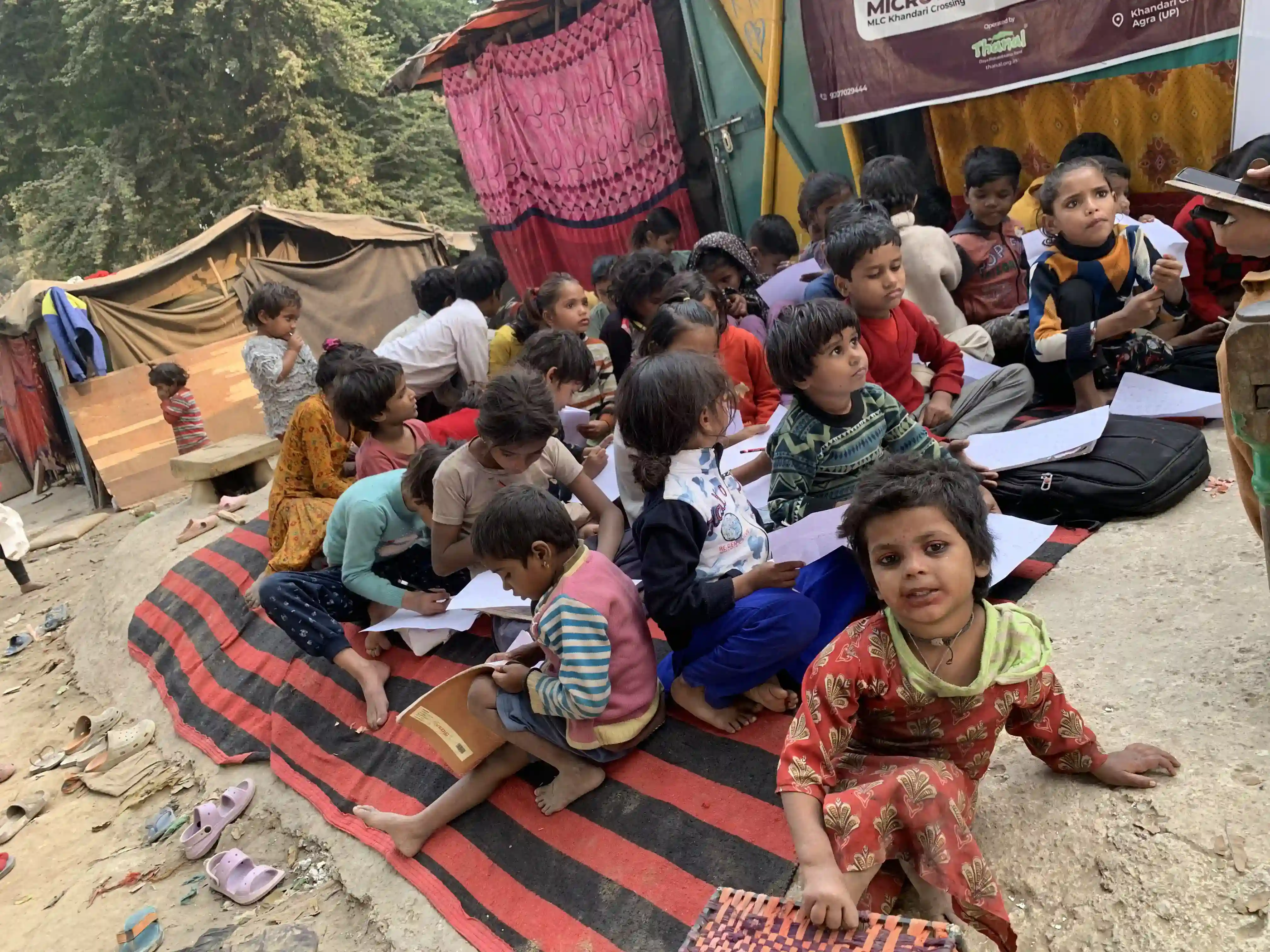 Children Learning Outdoors